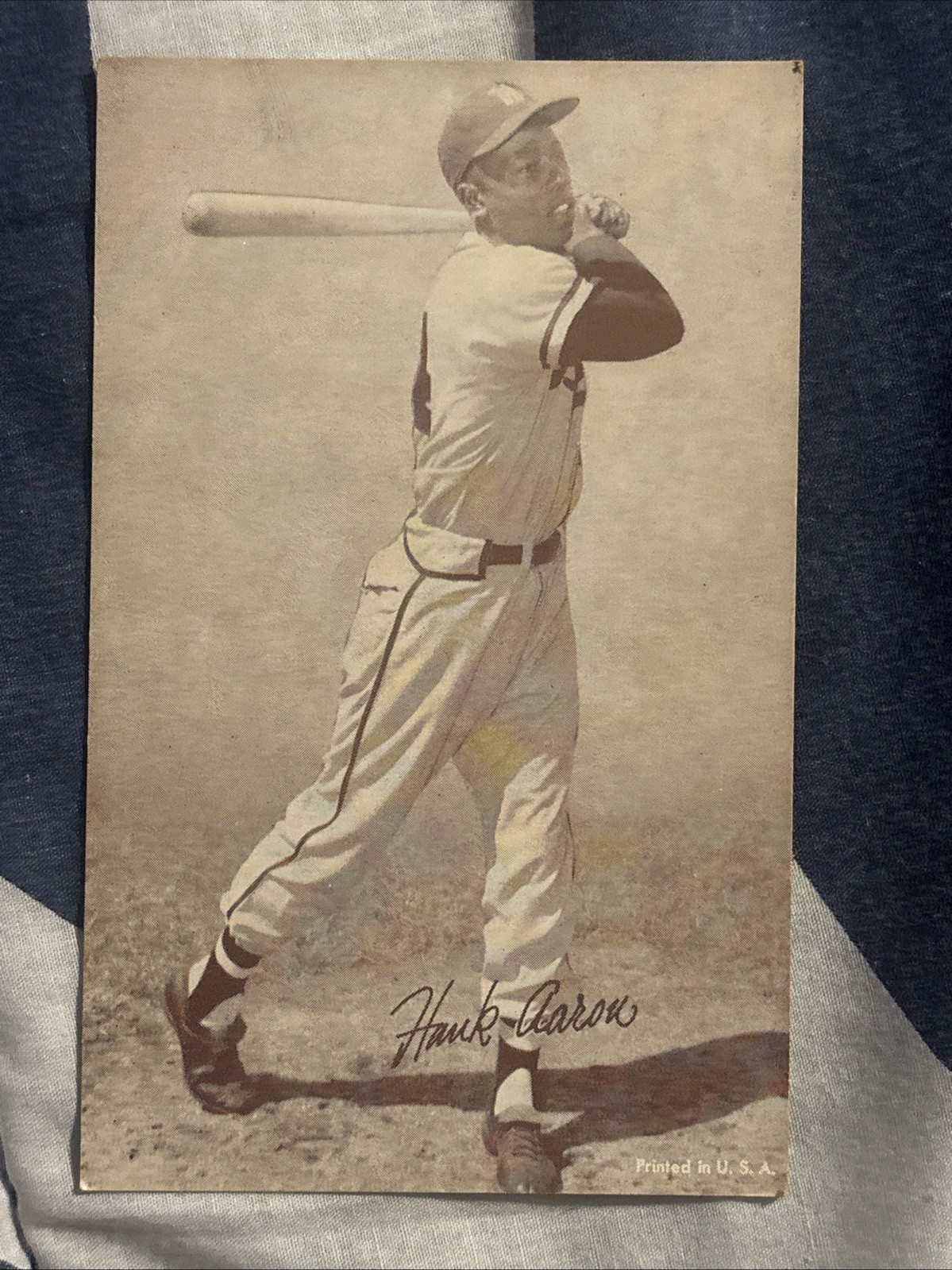 1947-66 Exhibits Penny Arcade Hank Aaron Swinging Bat