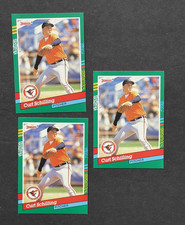 1991 Donruss Curt Schilling #556 (3 Card Lot)