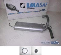 Imasaf ESD Auspuff Endtopf für Fiat Sedici / Suzuki SX4, EndschalldäMpfer