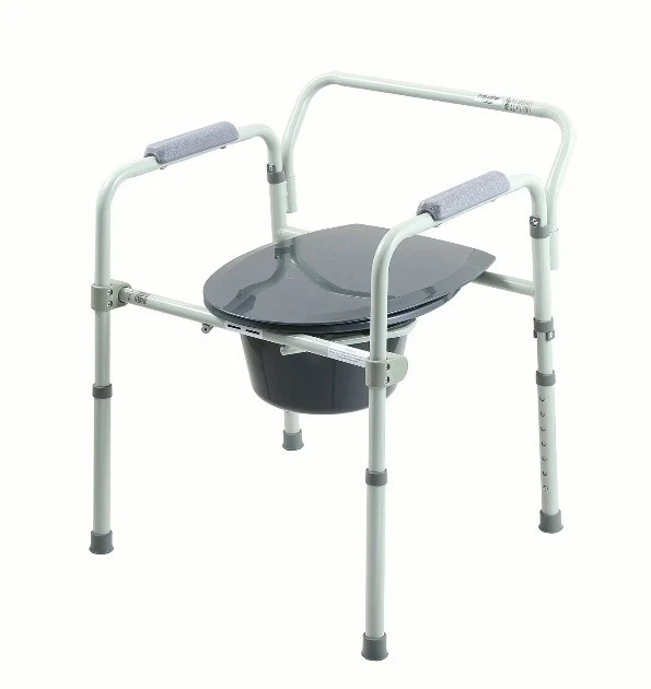 Equate FBL710007 Steel Foldable 3-in-1 Bedside Toilet Commode 400lb Capacity  W2 - Image 3 of 4