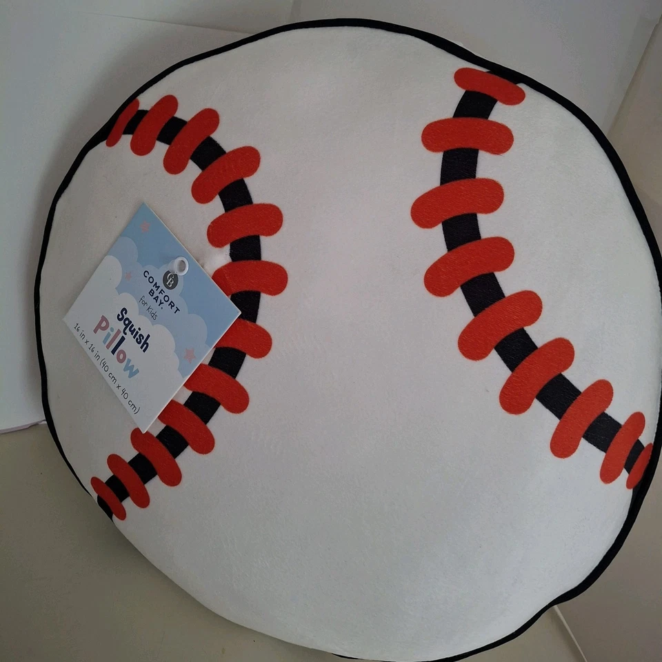 Baseball Squish Pillow By Comfort Bay Boys Sport Pillow - Image 4 of 4