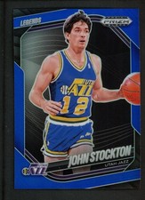 2024-25 John Stockton /199 Panini Prizm Black Blue Legends