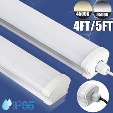 LED Strip Light 4FT 5FT Batten Tube Light IP65 Garage Ceiling Lamp Office Shop