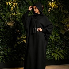 Kaftan Tassel Abaya Women Maxi Hooded Dress Muslim Prayer Robe Djellaba Caftan