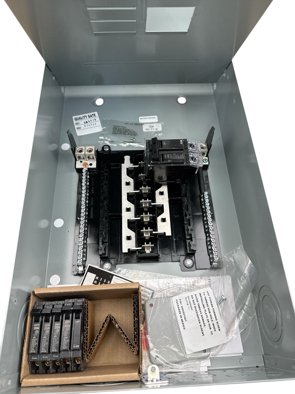 GE 125Amp  24 Circuit 12 Space Main Breaker Panel Kit TM1212RCUBK1 (OB3)