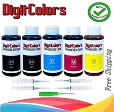4-Color Bulk Ink Refill Kit for Canon Inkjet Printer Cartridges 500 ml Total