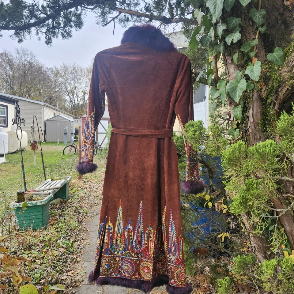 Chaqueta de gamuza vintage rara Anna Sui Foto 3 de 4