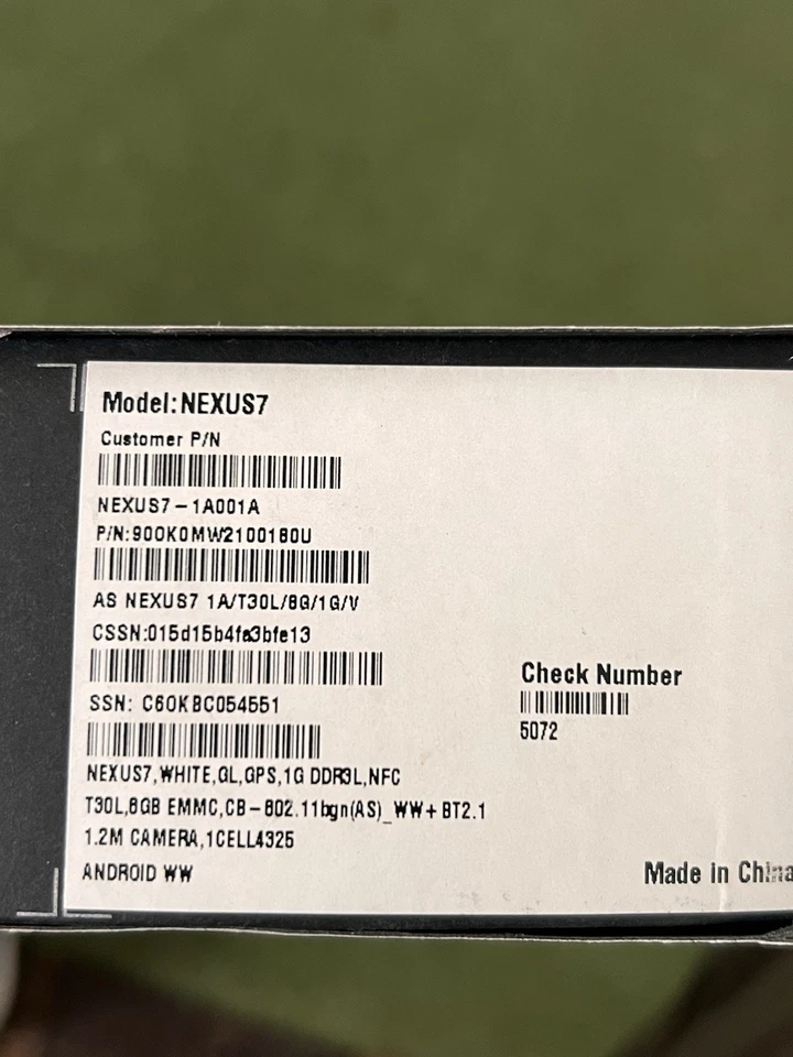 Asus Google Nexus 7 Tablet, 8GB Android Open Box - Image 4 of 4