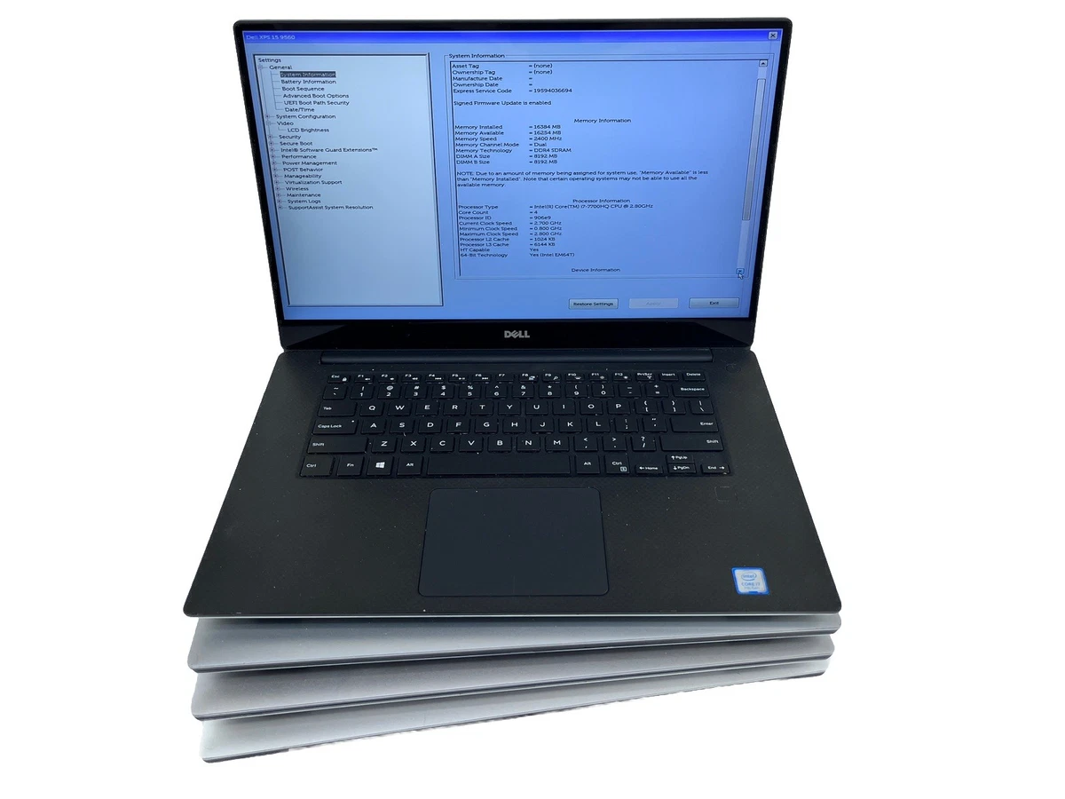 Dell XPS 15 9560 16 GB RAM PC Laptops & Netbooks 512 GB SSD