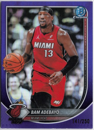 2025-26 Bowman #BCV-89 Bam Adebayo Chrome Purple Refractors #/250