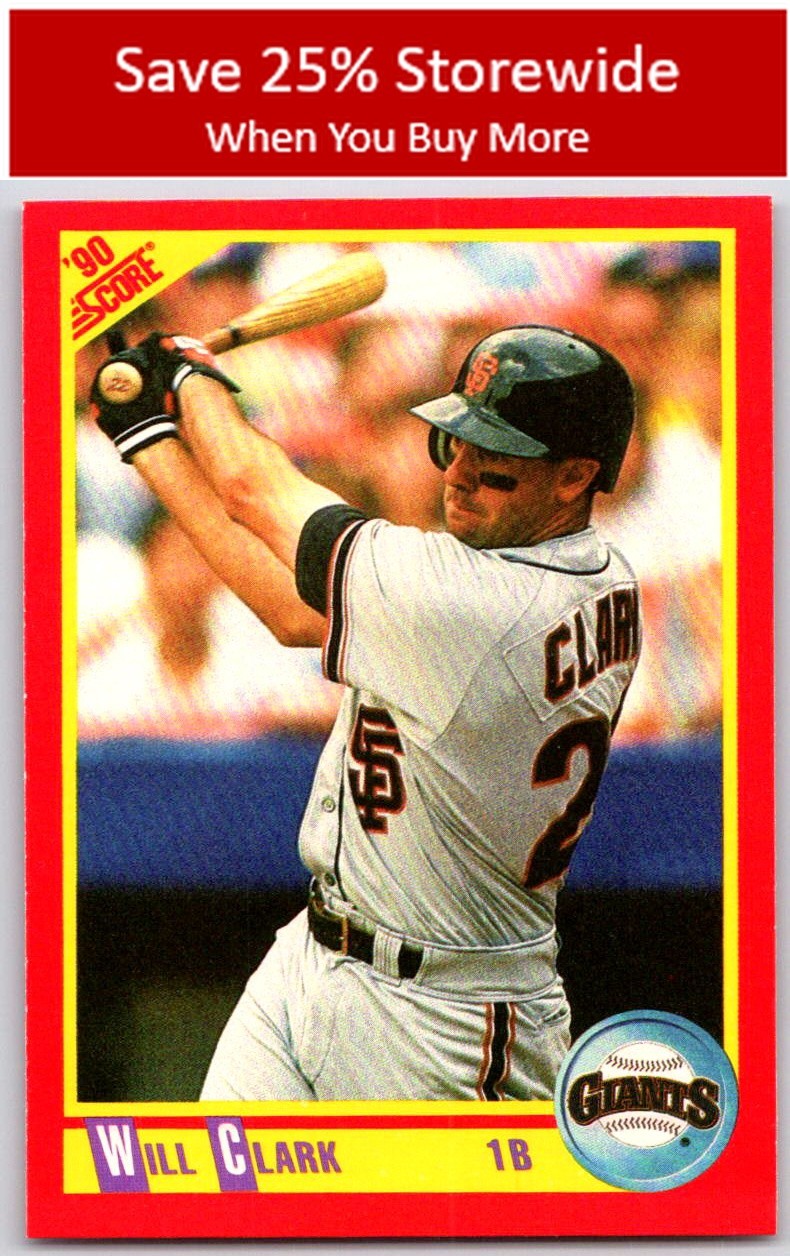 Will Clark 1990 Score #300 San Francisco Giants