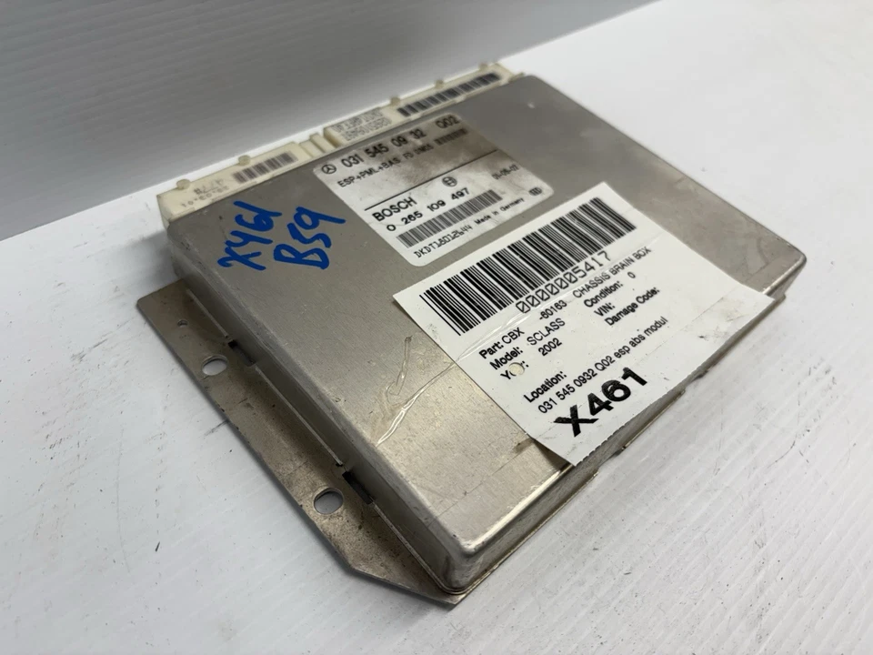 00-06 Módulo de control Mercedes W220 S55 AMG CL500 PML BAS ABS ESP 0315450932 OEM Foto 3 de 4