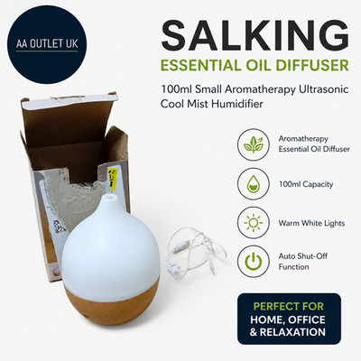 Salking Essential Oil Diffuser 100ml Small Aromatherapie Ultraschall Cool Mist