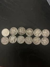 L@@K - Lot of 12 Mercury Dimes 90% Silver Mixed Dates 1916-1945 Circulated