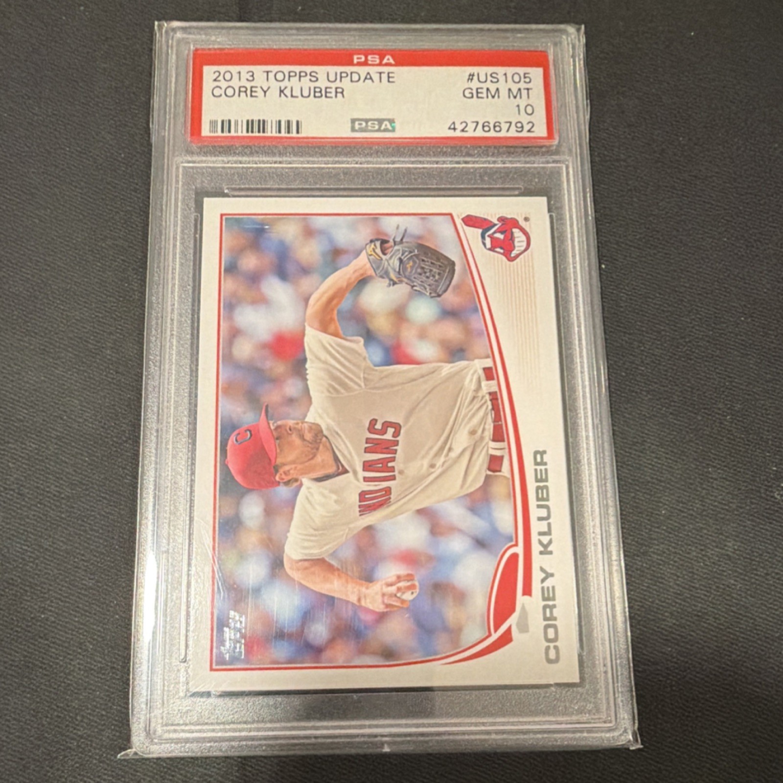 2013 Topps Update Series COREY KLUBER Rookie #US105 PSA 10