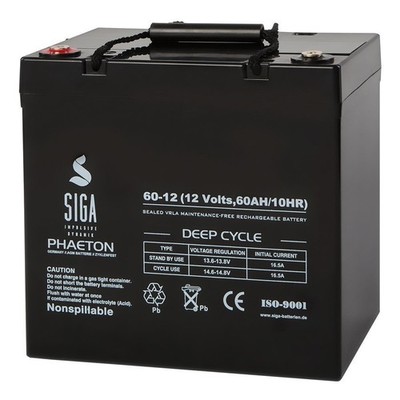 Blei Akku 60Ah 12V Batterie kompatibel Blei GEL A512/55 A GF12044Y 55Ah