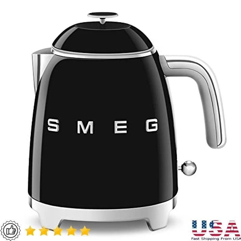 Mini Retro Electric Kettle 3 Cup Double Wall Anti-Slip Base Drip-Free Pouring US
