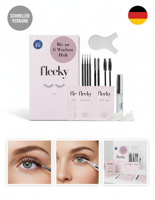 fleeky Lash Lifting Set: Vegan und ohne Tierversuche - Wimpernlifting Kit für au