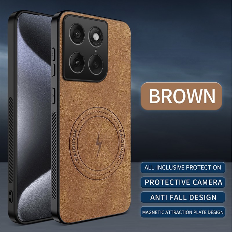 For Motorola Signature, Shockproof Phone Case Retro Leather 