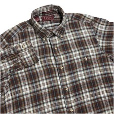 Vintage Levi  s Flannel Mens L Tailored For Men Long Sleeve Button Up Plaid Shirt