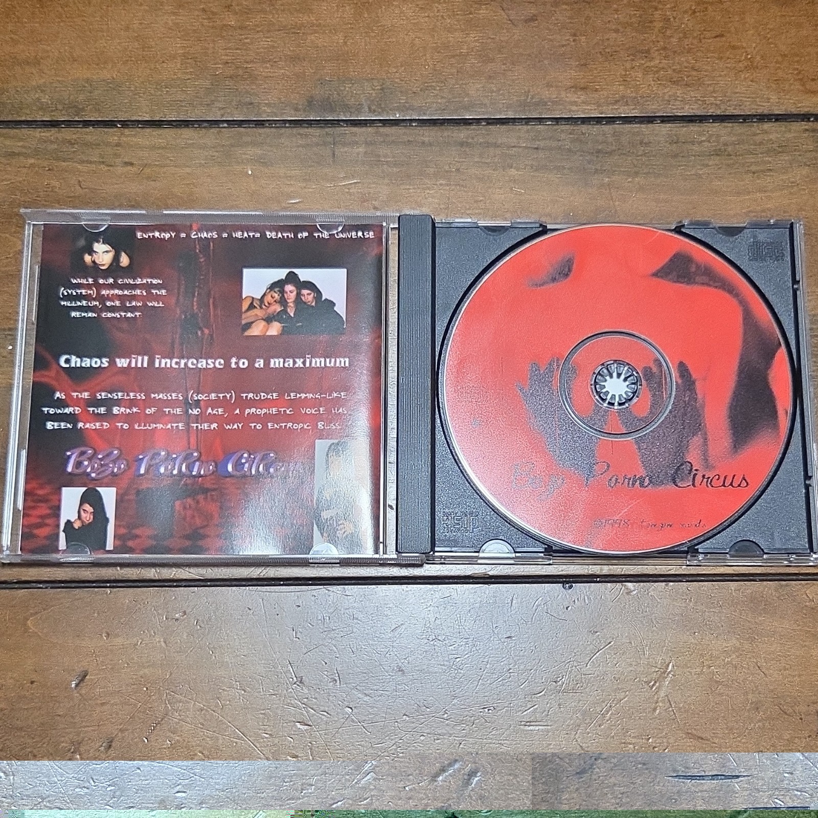 1998 Bozo Porno Circus  Cybersmut CD Houston Goth Industrial Rock image 3