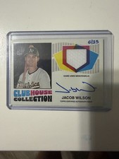 2026 Topps Heritage Jacob Wilson A’s Clubhouse Collection Relic Auto CCAR-JW /25