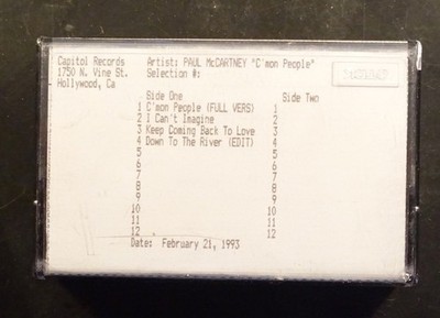 Paul McCartney - C mon People + B Sides Advance Cassette  1993