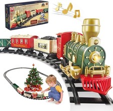 Interactive Electric Train Set for Kids 4-8, Lights  Sounds Features