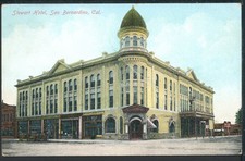 1909 Hotel Stewart San Bernardino California Historic Vintage Charlton Postcard 1909 Hotel Stewart San Bernardino California Historic Vintage Charlton Postcard