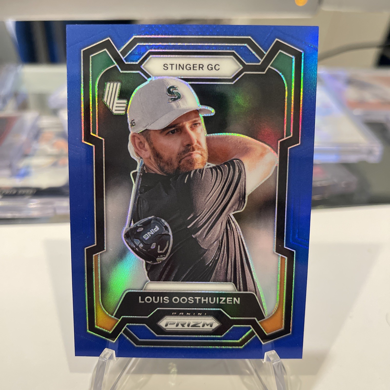 2024 Prizm LIV Golf Louis Oosthuizen Blue Prizm /99 Stinger GC