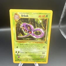 Pokémon TCG Arbok Fossil Base Set Unlimited Uncommon Card 31/62
