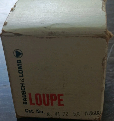 Bausch & Lomb Eye Loupe 2 in-5X, Cat. No. 8.41 72, Model 2 in-5X