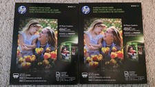 2-Packs HP Everyday 50 Glossy Photo Paper Sheets Letter 8.5 x 11-Inch Sealed