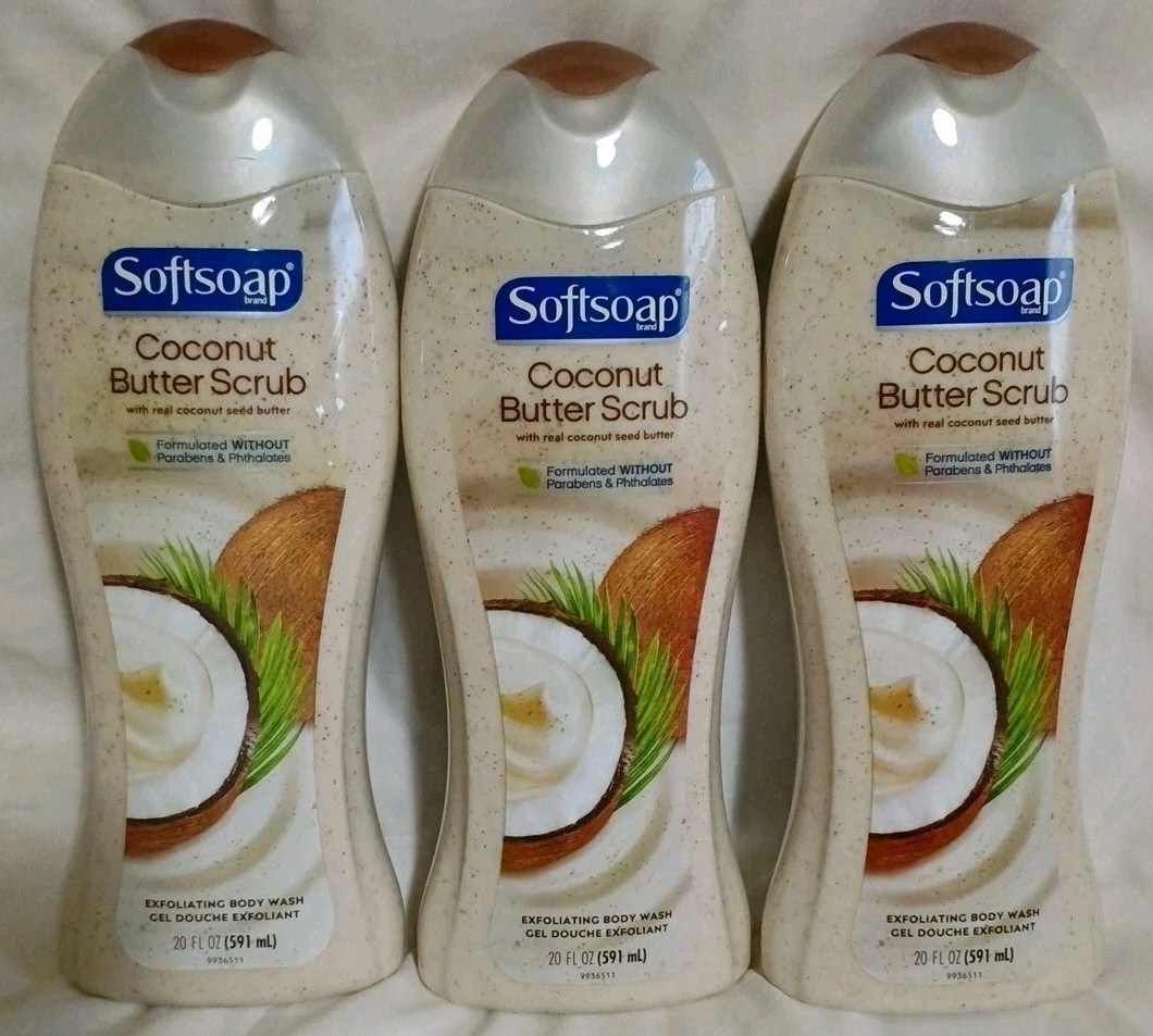 Scrub Moisturizing Body Wash 20oz Real Coc Seed Butter