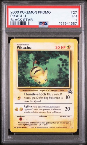 Pikachu graded PSA 1 for sale on eBay