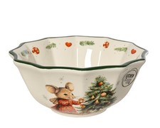 M&uuml;slischale Keramik 16,5cm - Sch&uuml;ssel mit Tannenbaum Weihnachtsgeschirr Schale