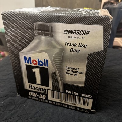 Mobil 1 Racing Full Synthetic Motor Oil 0W-30, 1 Quart, Case of 6
