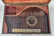 Very Rare Vintage Georg Anton Stauffer Autoharp - 28 Cords in Orig. Travel Case