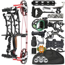 Archery Compound Bow Set 80 Let-Off CNC 30-75lbs HuntingCompetitive Shooting