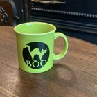 Fiesta® LEMONGRASS Bright Green Java Mug Boo Cat Halloween 1st Quality NWT