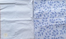 COUPON de TISSU neuf pour Vetement en coton bleu VINTAGE à choisir le coupon
