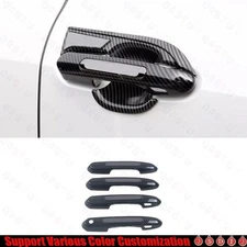 20-24 For Toyota Highlander ABS Carbon Fiber Intelligent Door Handles Cover Trim