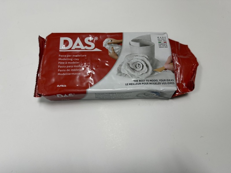 DAS Air-Hardening Modeling Clay, 2.2 Lb. Block, White Color