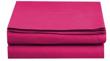 Fitted Sheet Full Size Pink 1500 Thread Count Wrinkle Free Luxury Elegant Hotel