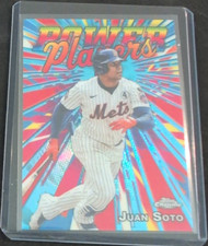 Topps 2025 Chrome Update Juan Soto Power Players Insert Mets Baseball #PP-35