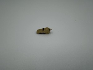 Vintage 14K Gold Whistle Charm Pendant – Functional Miniature Whistle – 0.6 DWT