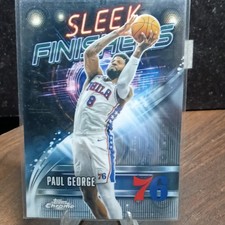 Topps 2025-26 Chrome Sleek Finishers Paul George #SF-16 76ers NBA Card