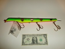 14" Wood Frankensuick Suick Musky Muskie Jerkbait Lure - New