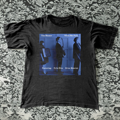 When She Falls - Tom Shaner Black Cotton Shirt Full size S-5XL TH321