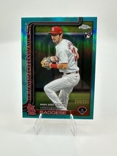 Thomas Saggese 2025 Topps Chrome Update Series Rookie /299 #USC157 Cardinals